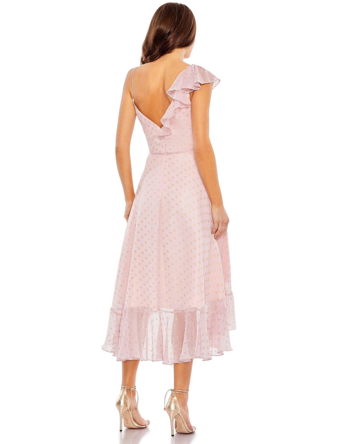 Mac Duggal High Low Chiffon Ruffled Dress 49489 - The Dress Outlet