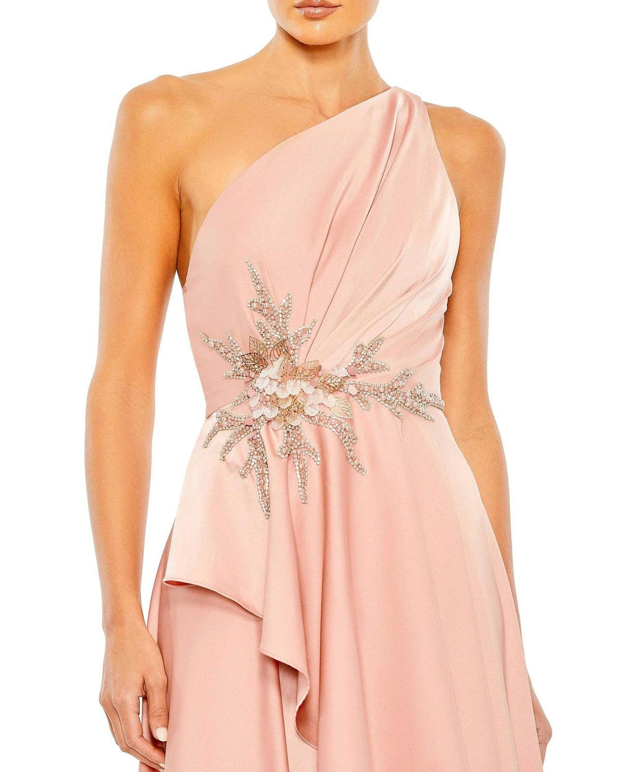 Mac Duggal High Low One Shoulder Prom Gown 11262 - The Dress Outlet