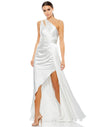 Mac Duggal High Low One Shoulder Prom Gown 49006 - The Dress Outlet