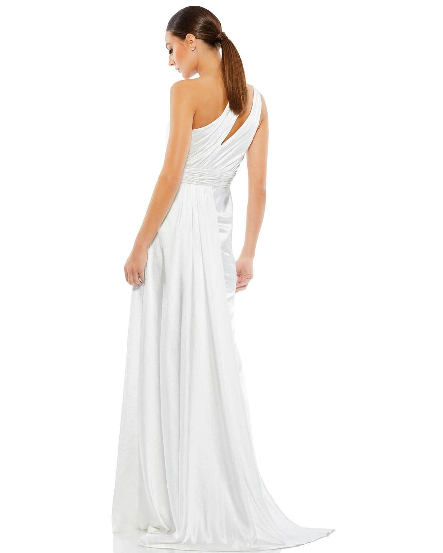 Mac Duggal High Low One Shoulder Prom Gown 49006 - The Dress Outlet