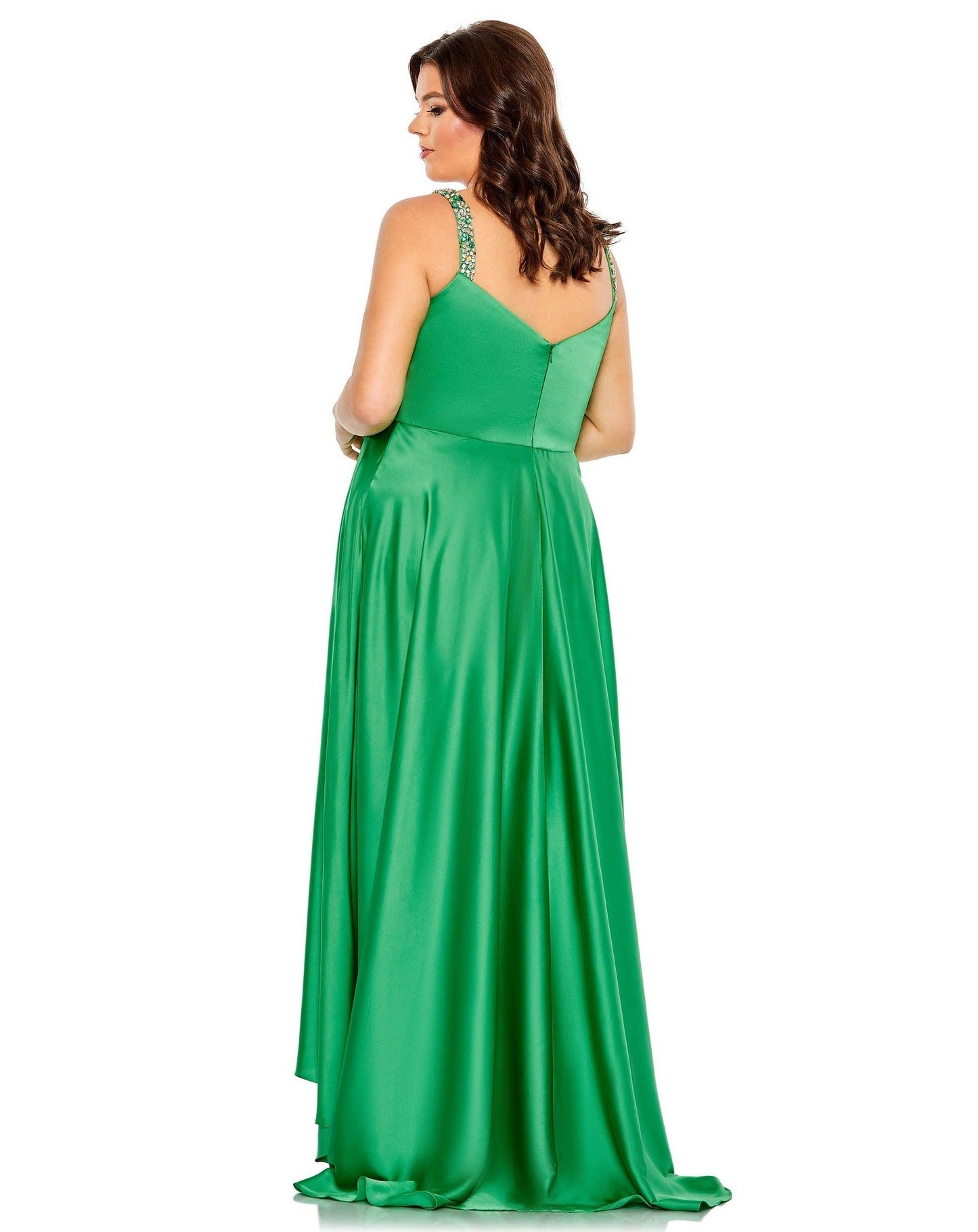 Mac Duggal High Low Plus Size Formal Gown 49577 - The Dress Outlet