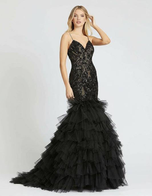 Mac Duggal Homecoming Prom Long Formal Mermaid Dress - The Dress Outlet Mac Duggal