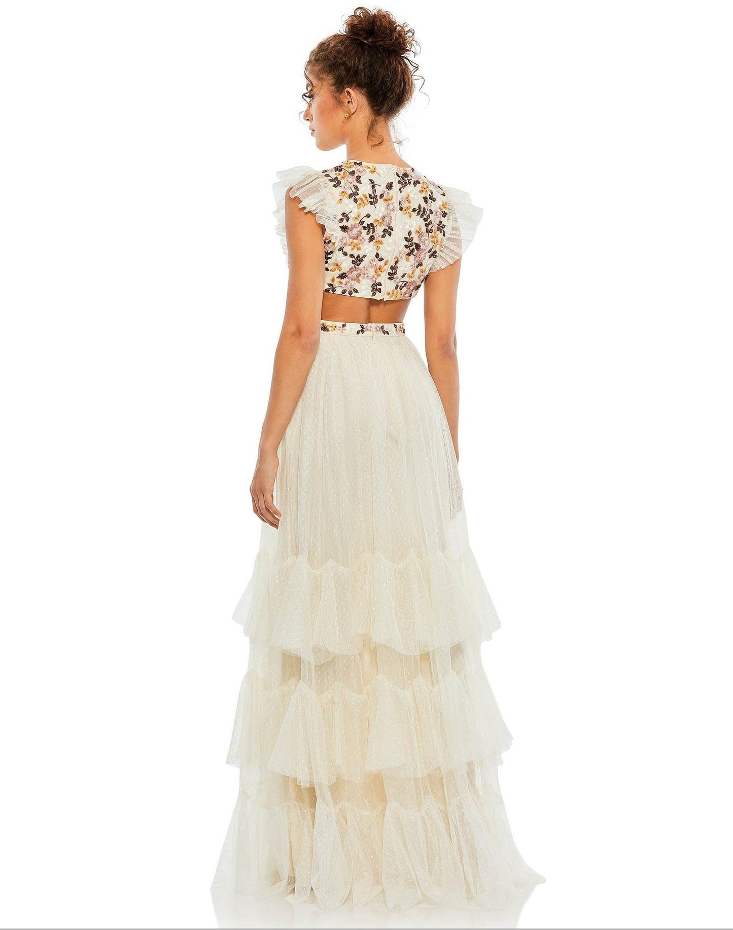 Mac Duggal Long Cap Sleeve Formal Dress 35106 - The Dress Outlet