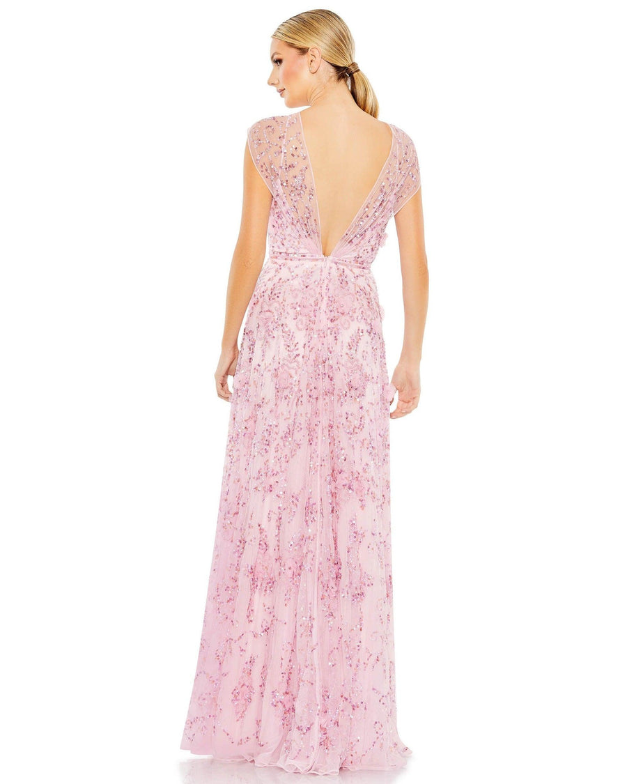 فستان رسمي بأكمام طويلة من ماك دوجال 70274، لون وردي حلو، 12 بوصة، تخفيضات