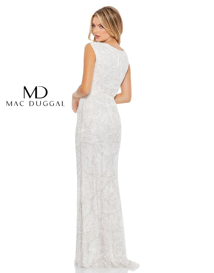 Mac Duggal Long Formal Beaded Evening Dress 5429 - The Dress Outlet