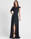 Mac Duggal Long Formal Cap Sleeve Evening Gown 55317 - The Dress Outlet