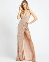 Mac Duggal Long Formal High Slit Dress 4995 - The Dress Outlet