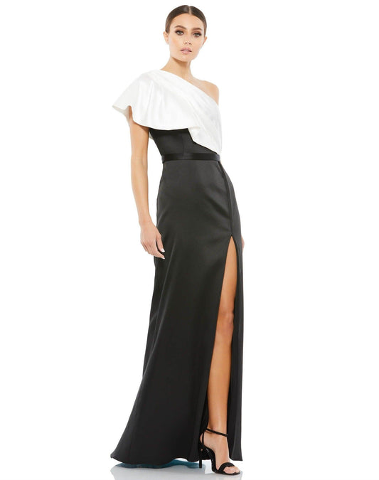 Mac Duggal Long Formal One Shoulder Prom Gown 26599 - The Dress Outlet