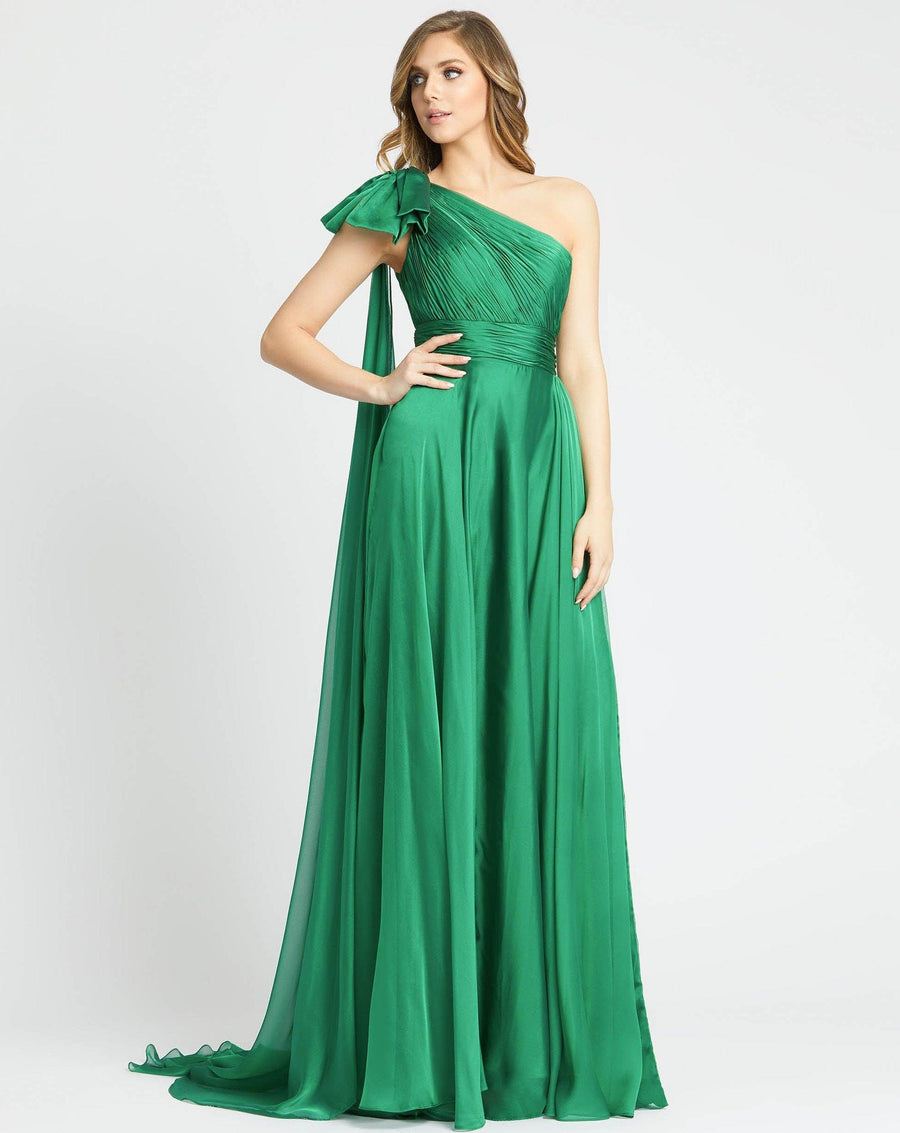 Mac Duggal Long Formal Pleated Prom Dress 67476 - The Dress Outlet