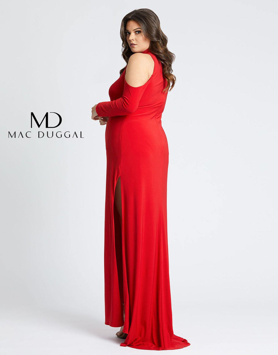 Mac Duggal Long Formal Plus Size Fitted Dress 55288 - The Dress Outlet
