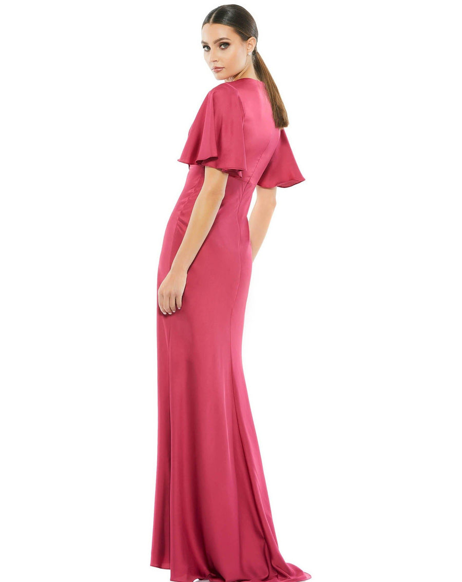 Mac Duggal Long Formal Satin Evening Dress 55402 - The Dress Outlet