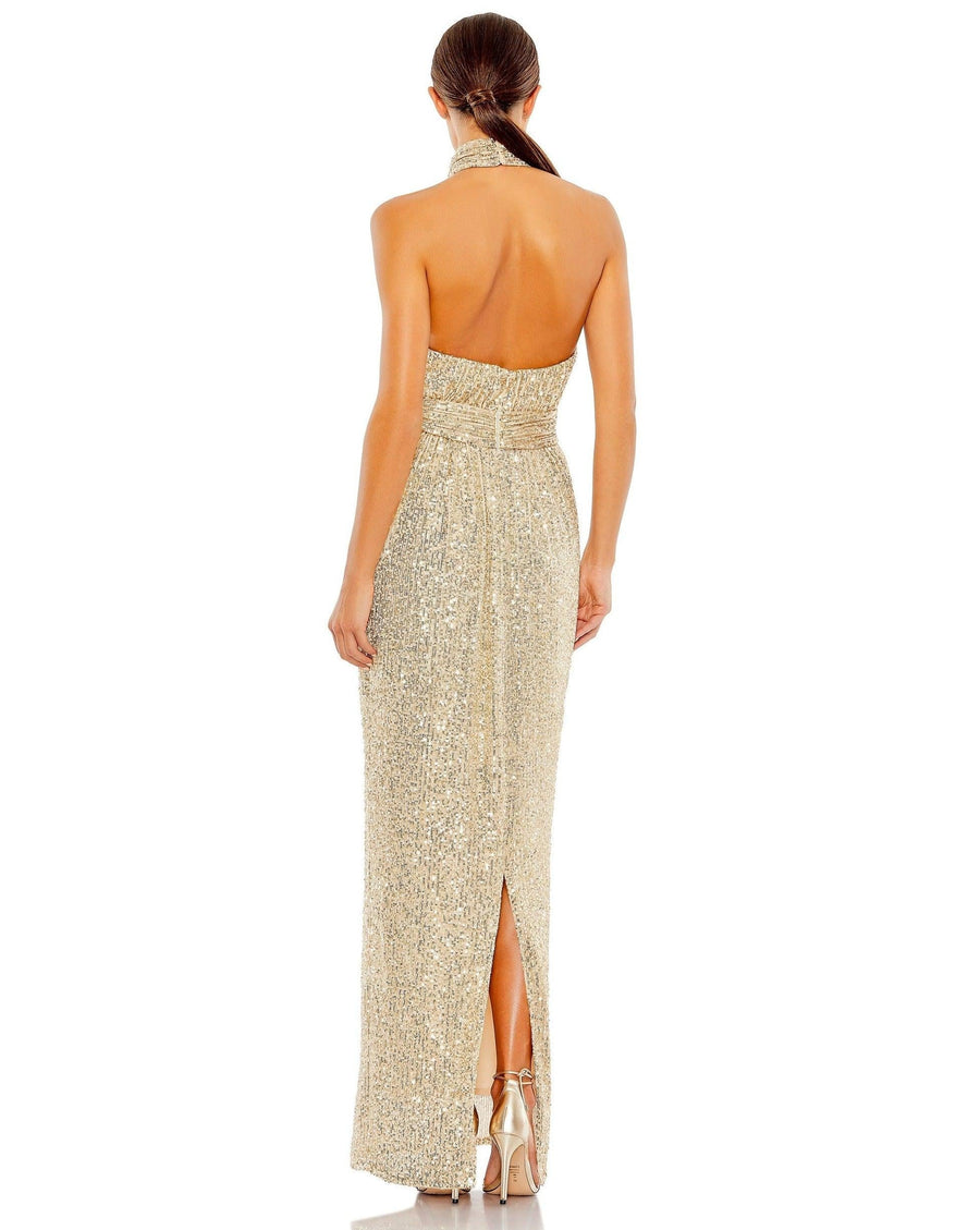 Mac Duggal Long Formal Sequined Prom Dress 11281 - The Dress Outlet