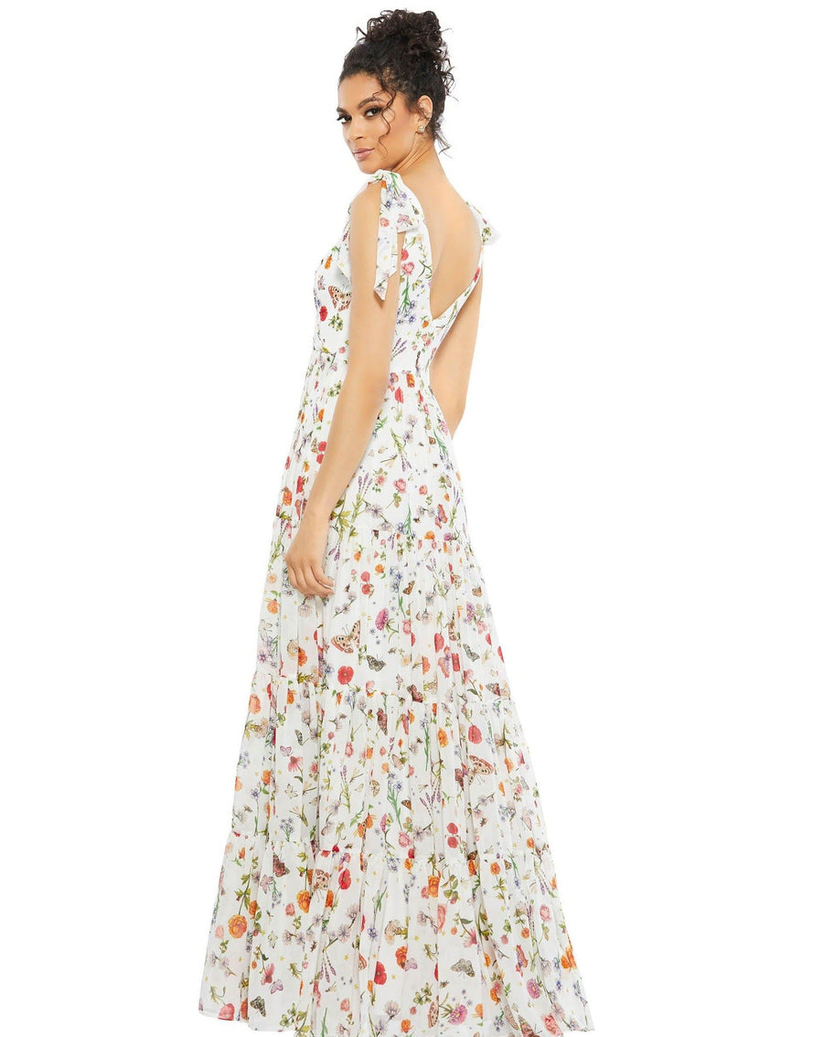 Mac Duggal Long Formal Sleeveless Floral Gown 55422 - The Dress Outlet