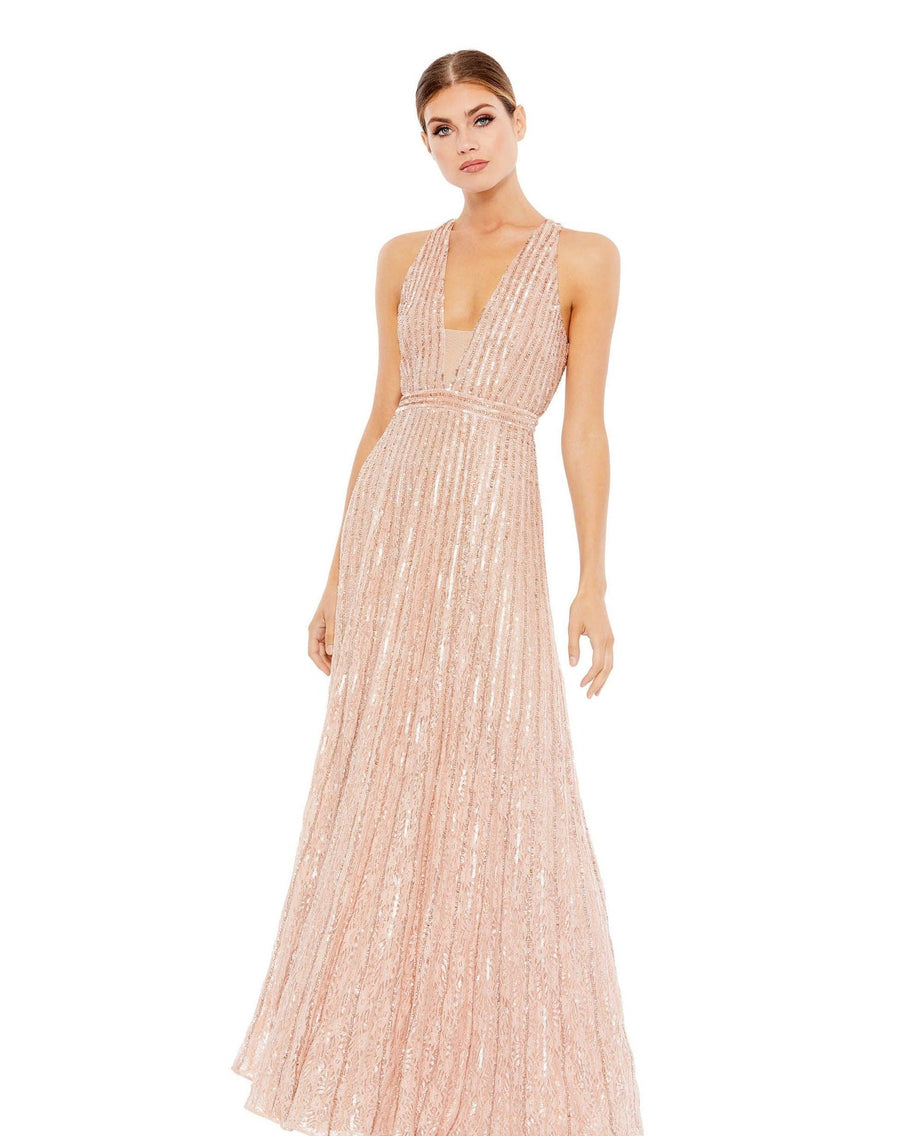 Mac Duggal Long Formal Sleeveless Prom Gown 93570 - The Dress Outlet