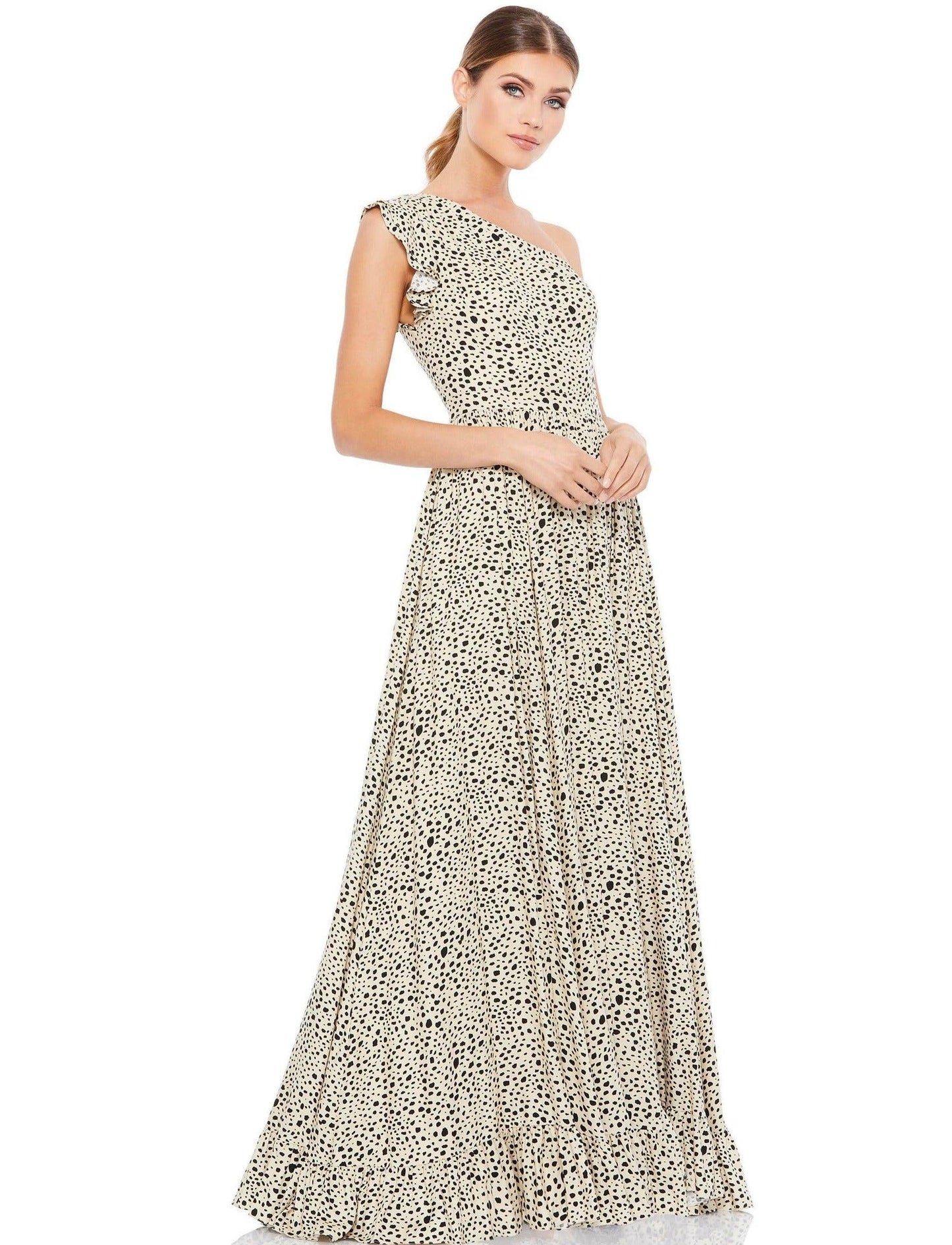 Mac Duggal Long One Shoulder Formal Dress 26538 - The Dress Outlet