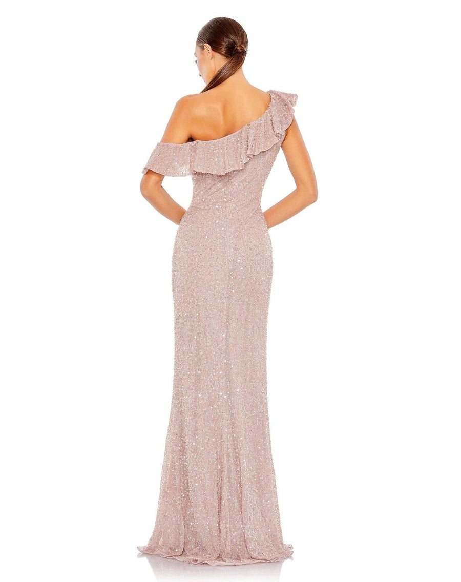 فستان ماك دوجال 5611 طويل بكتف واحد لحفلة موسيقية رسمية