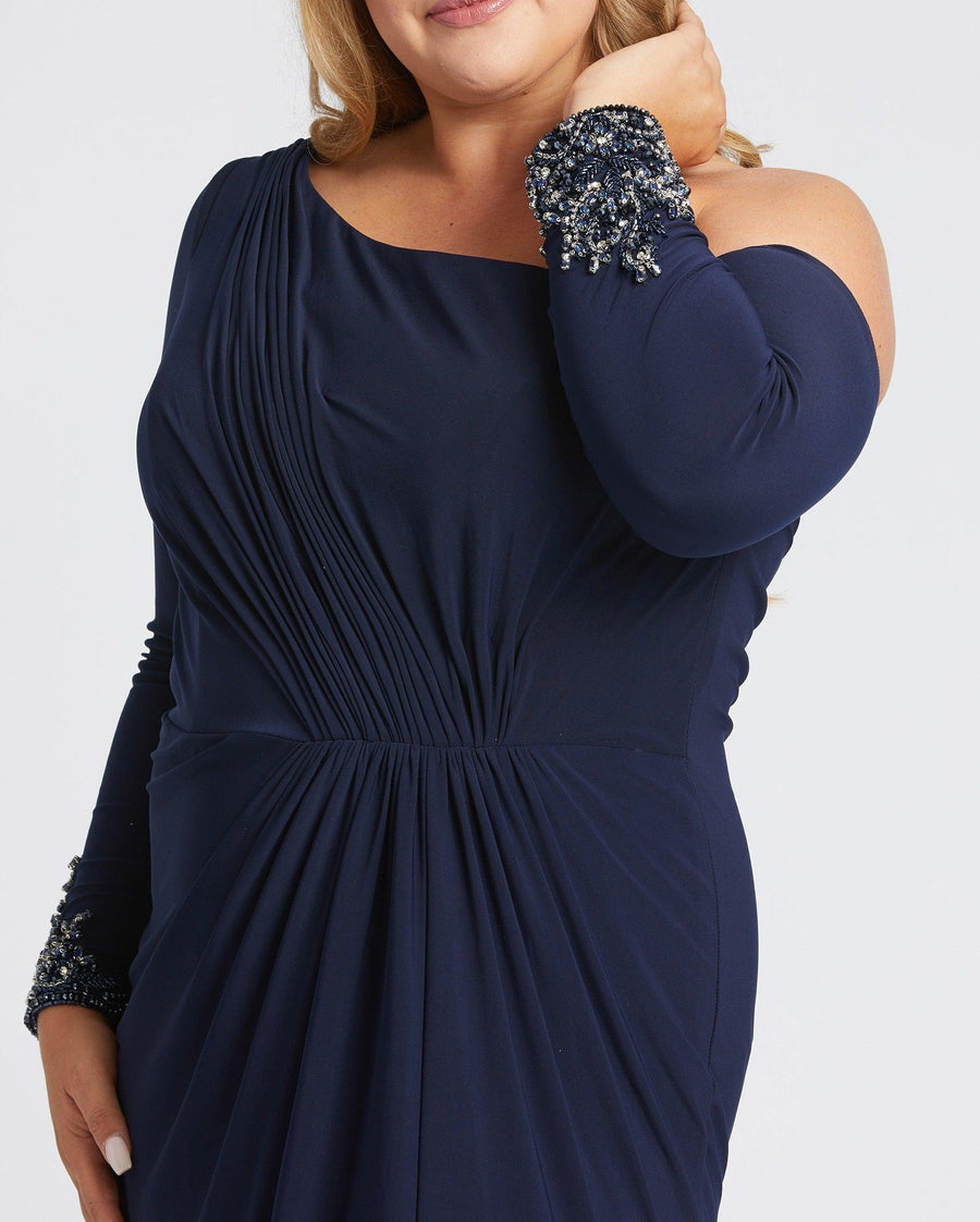 Mac Duggal Long Plus Size Formal Dress 67242F Sale - The Dress Outlet