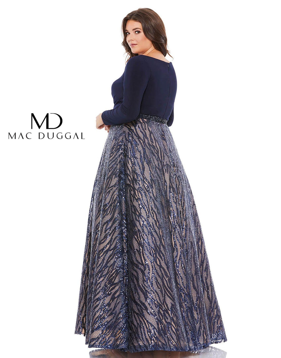 Mac Duggal Long Plus Size Formal Gown 67765 Sale - The Dress Outlet