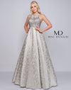 Mac Duggal Long Prom Metallic Ball Gown 2090M - The Dress Outlet