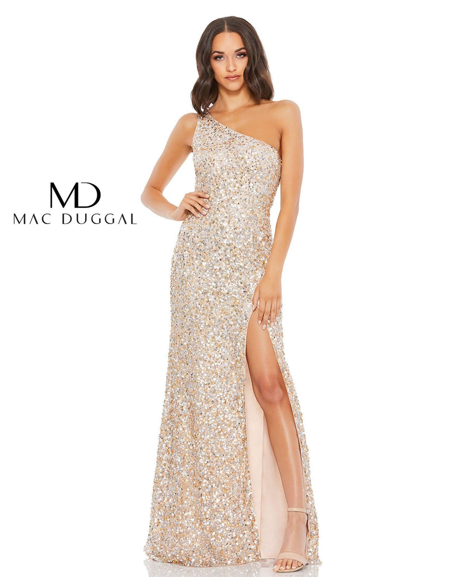 Prom Dresses Long One Shoulder Prom Dress Nude
