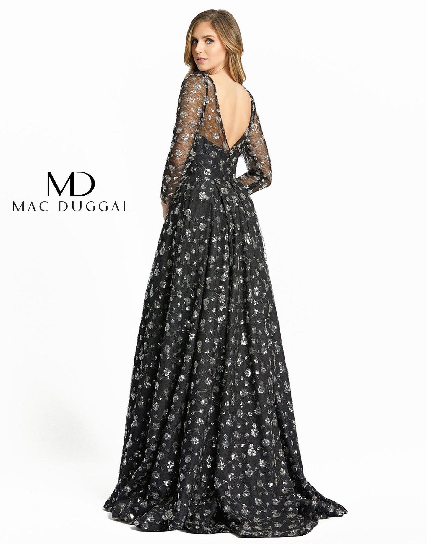 Mac Duggal Long Sleeve Formal Dress 12360 Sale - The Dress Outlet