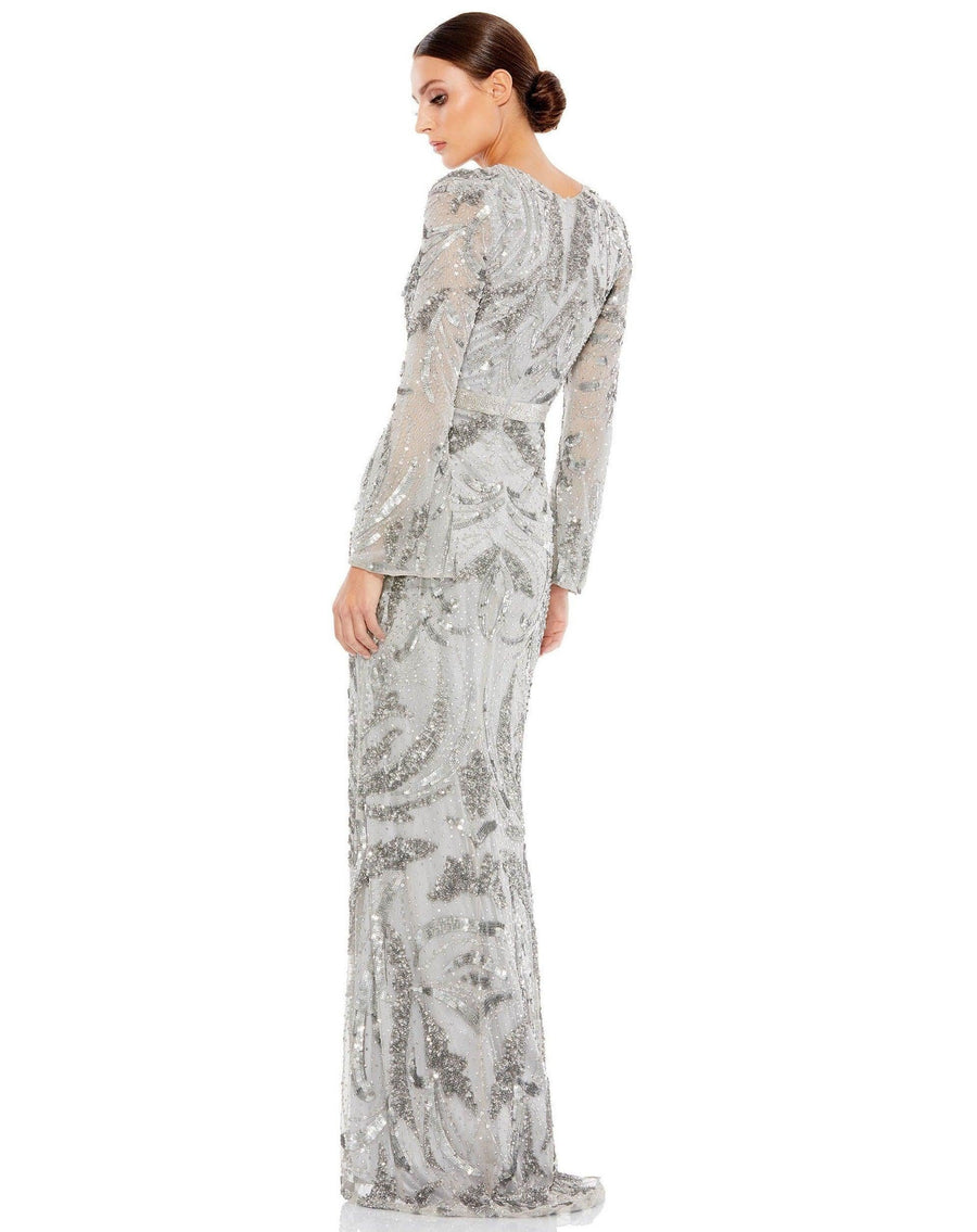 Mac Duggal Long Sleeve Formal Dress 5222 - The Dress Outlet