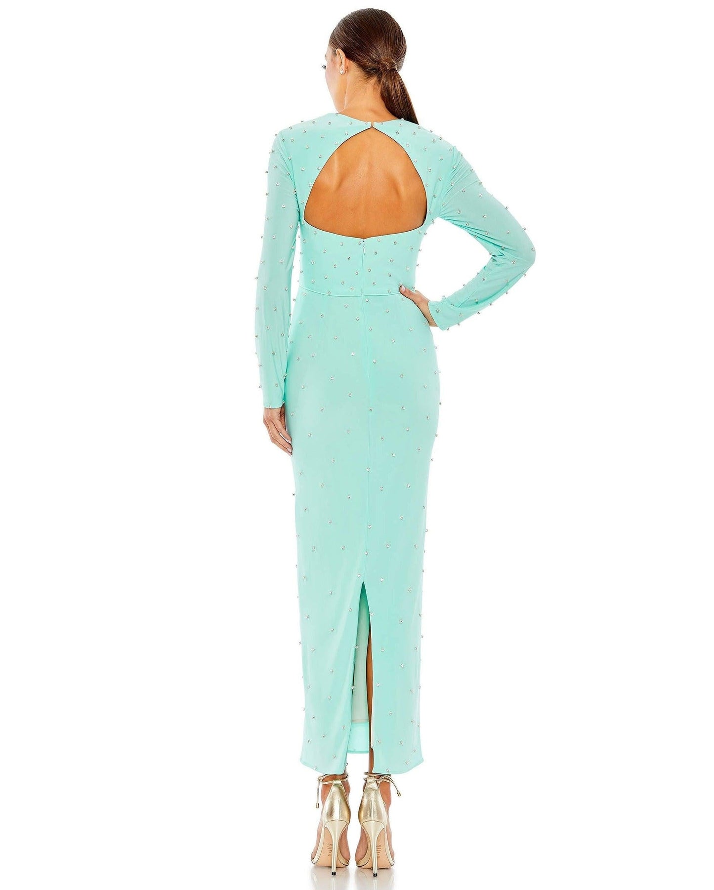 Mac Duggal Long Sleeve Formal Dress 55792 - The Dress Outlet