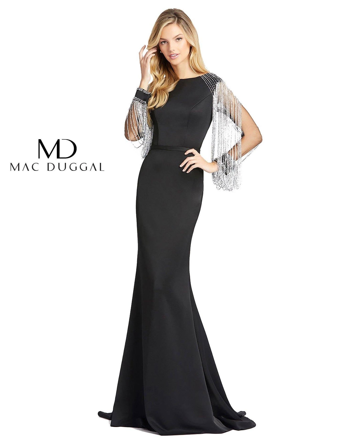 Mac Duggal Long Sleeve Formal Evening Dress 20116 - The Dress Outlet