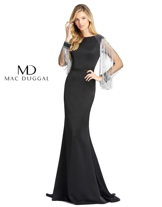 Mac Duggal Long Sleeve Formal Evening Dress 20116 - The Dress Outlet