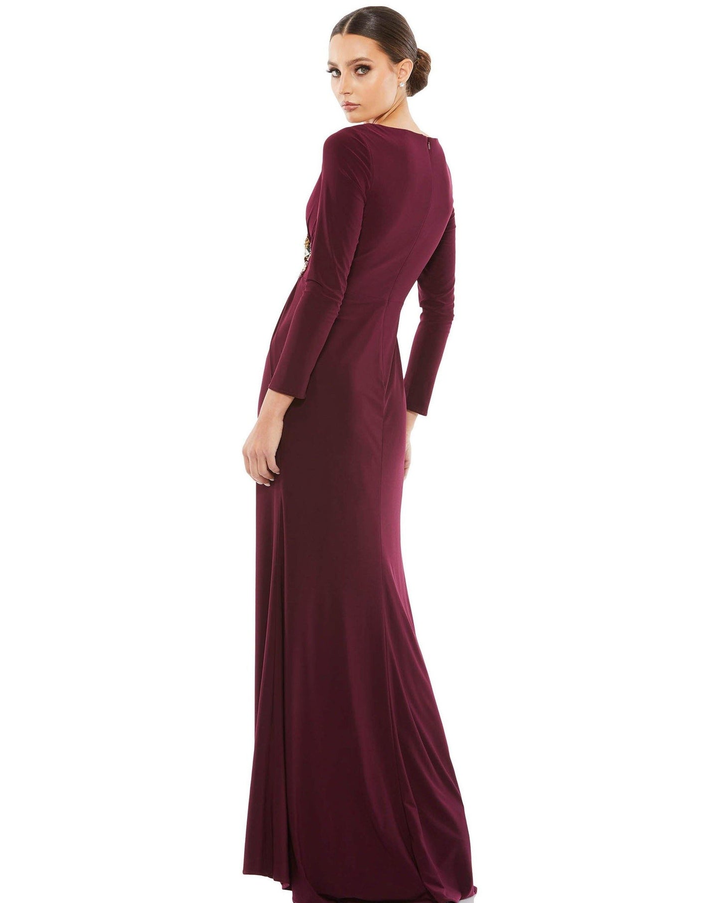 Mac Duggal Long Sleeve Formal Evening Dress 67848 - The Dress Outlet