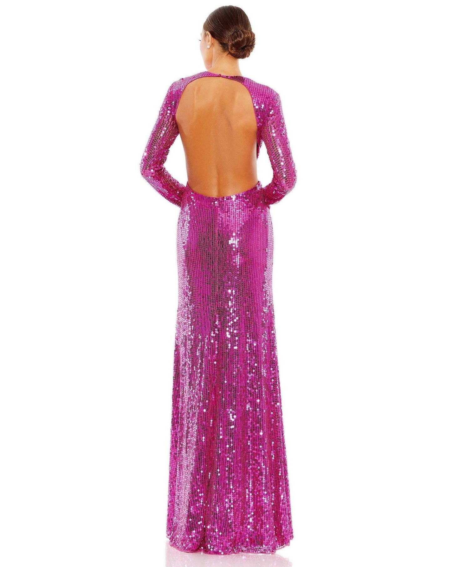 Mac Duggal Long Sleeve Formal Evening Gown 10891 - The Dress Outlet