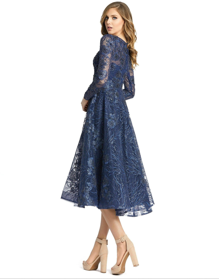 Mac Duggal Long Sleeve Short Cocktail Dress 20286 - The Dress Outlet