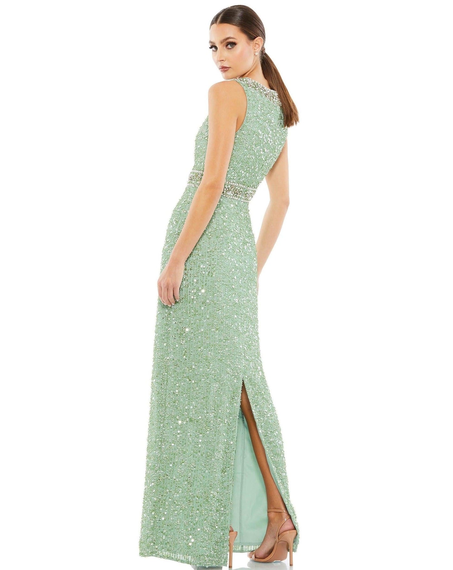 Formal Dresses Long Sleeveless Formal Dress Mint