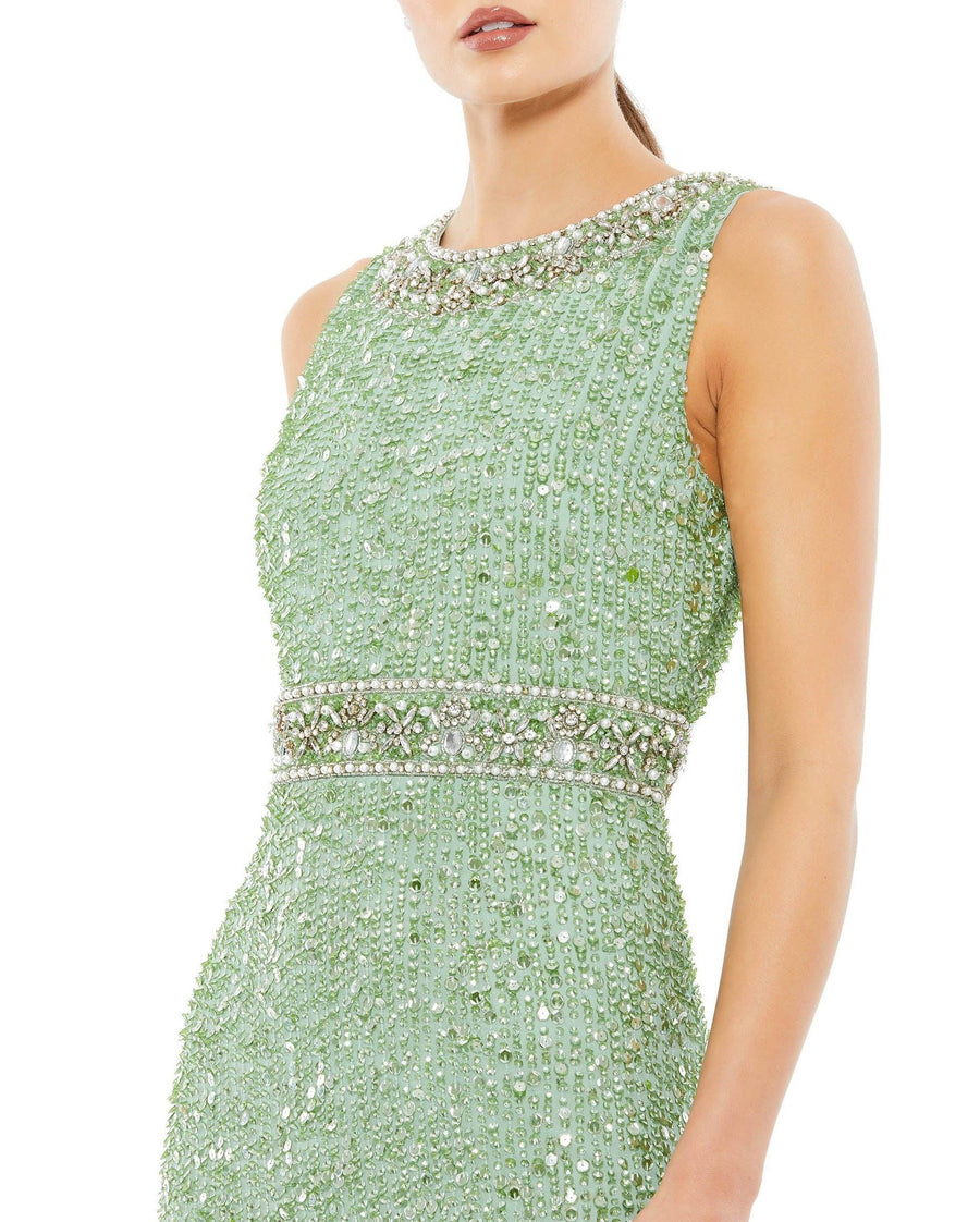 Formal Dresses Long Sleeveless Formal Dress Mint