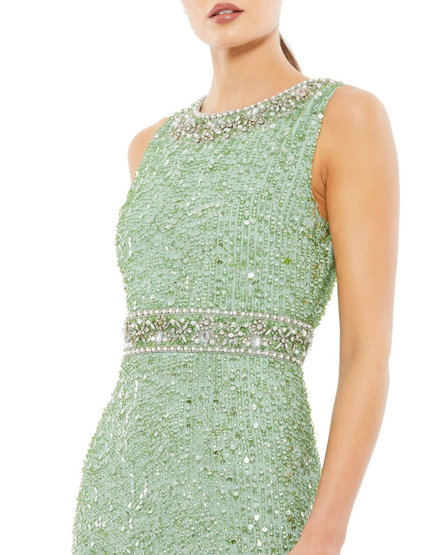 Formal Dresses Long Sleeveless Formal Dress Mint