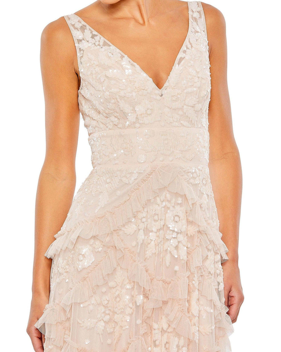 Mac Duggal Long Sleeveless Formal Prom Dress 9162 - The Dress Outlet