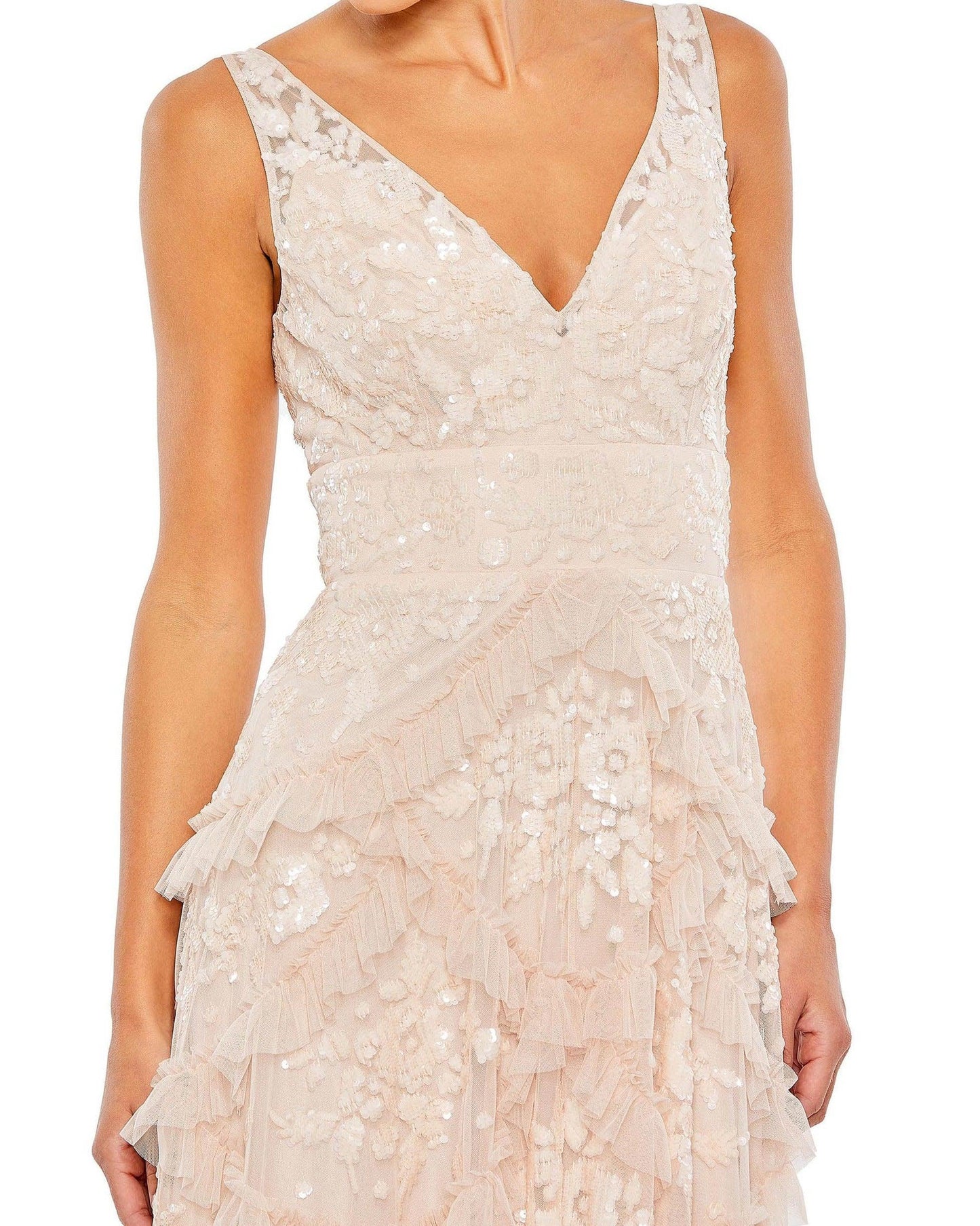 Mac Duggal Long Sleeveless Formal Prom Dress 9162 - The Dress Outlet