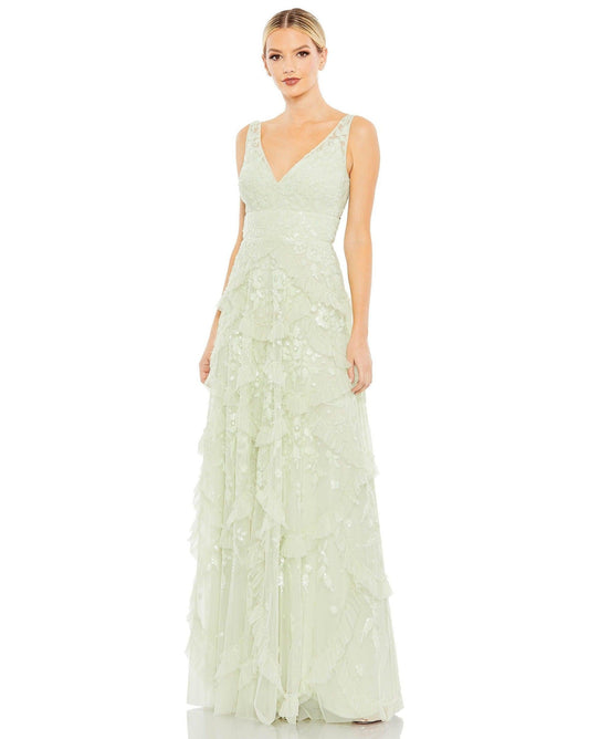 Mac Duggal Long Sleeveless Formal Prom Dress 9162 - The Dress Outlet