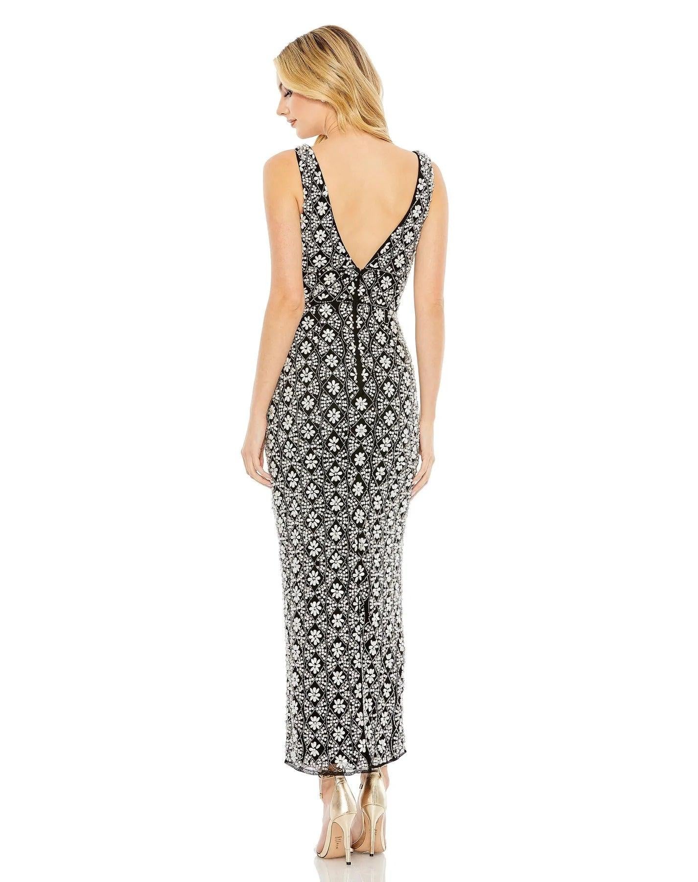 Mac Duggal Long Sleeveless Formal Prom Dress 93807 - The Dress Outlet