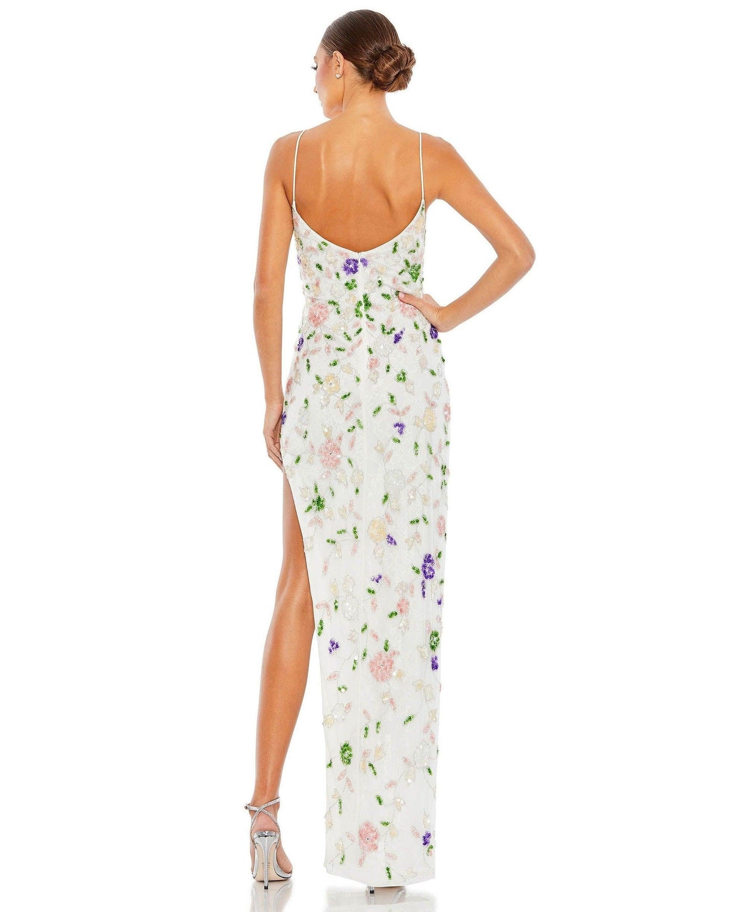 Mac Duggal Long Spaghetti Strap Formal Dress 10893 - The Dress Outlet