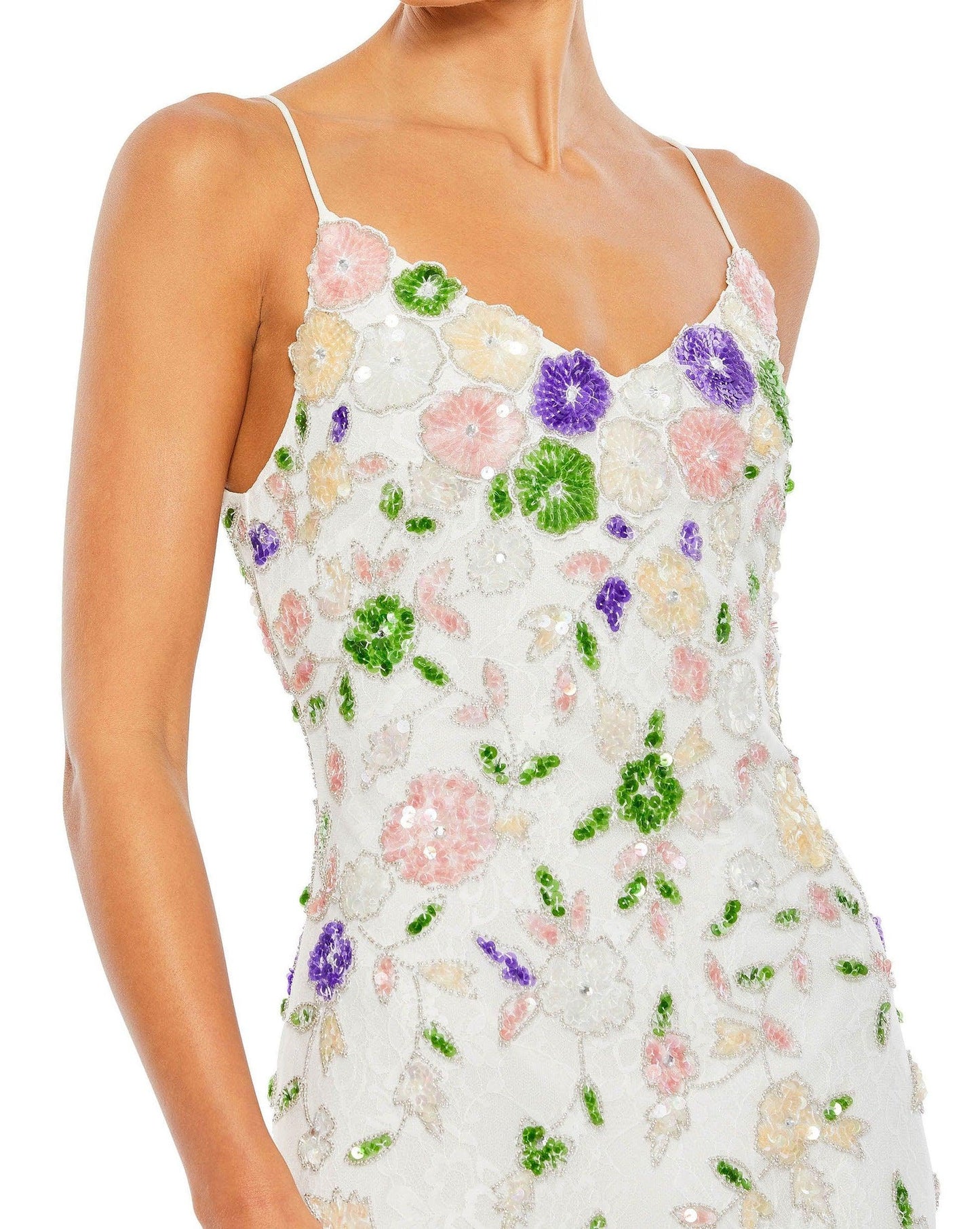 Mac Duggal Long Spaghetti Strap Formal Dress 10893 - The Dress Outlet