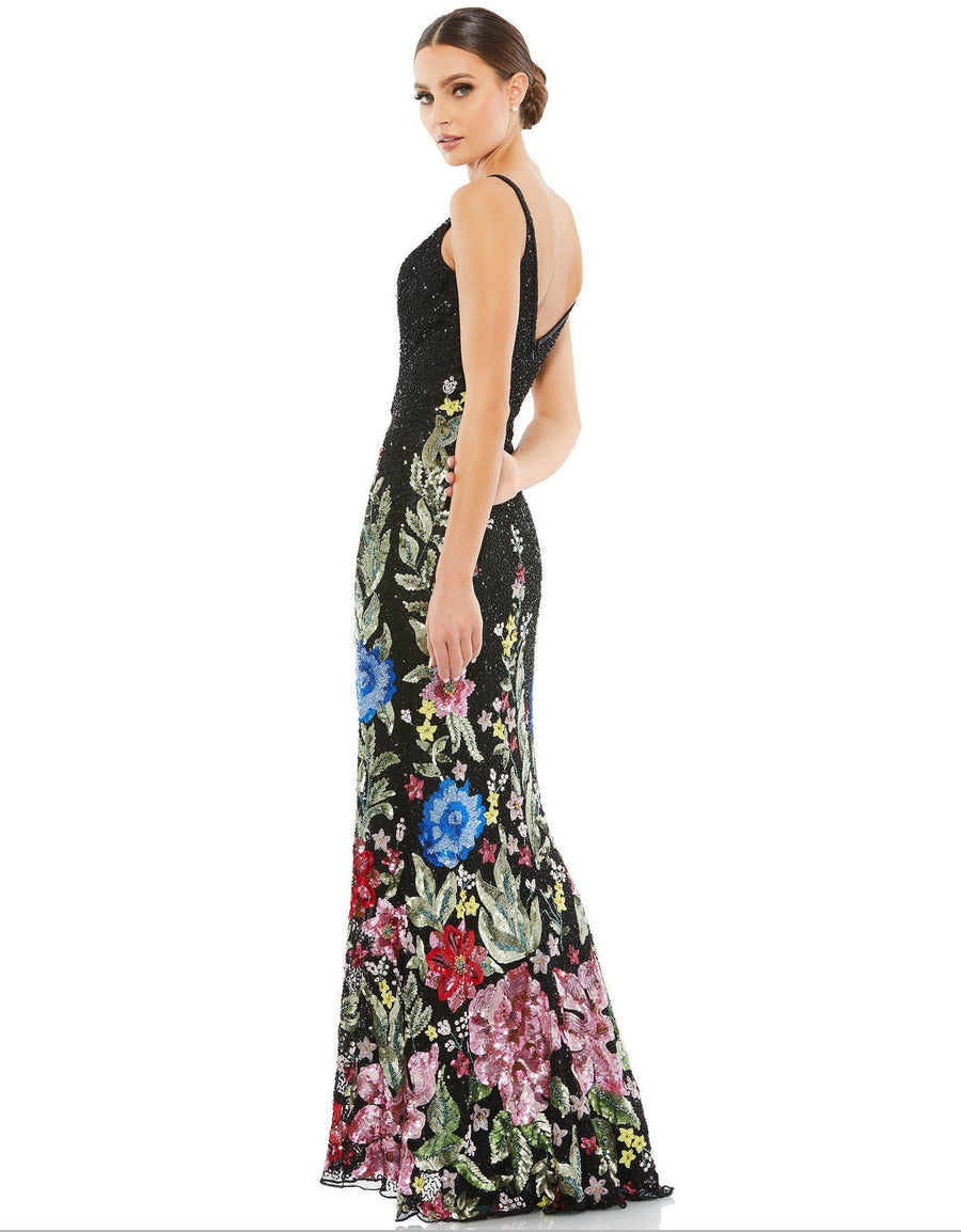 Mac Duggal Long Spaghetti Strap Formal Dress 5475 - The Dress Outlet