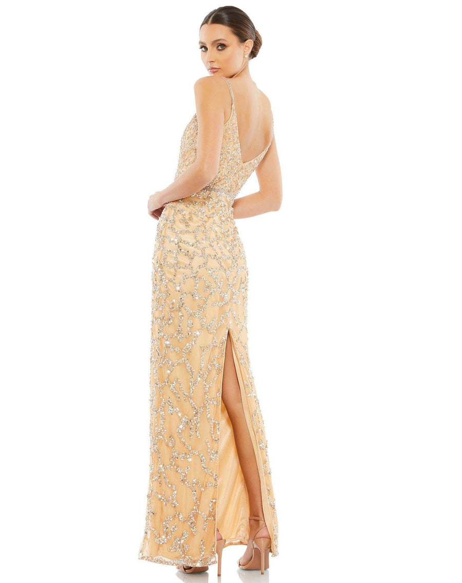 Mac Duggal Long Spaghetti Strap Formal Gown 5481 - The Dress Outlet