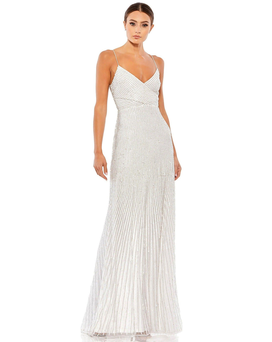 Mac Duggal Long Spaghetti Strap Prom Gown 10817 Sale - The Dress Outlet