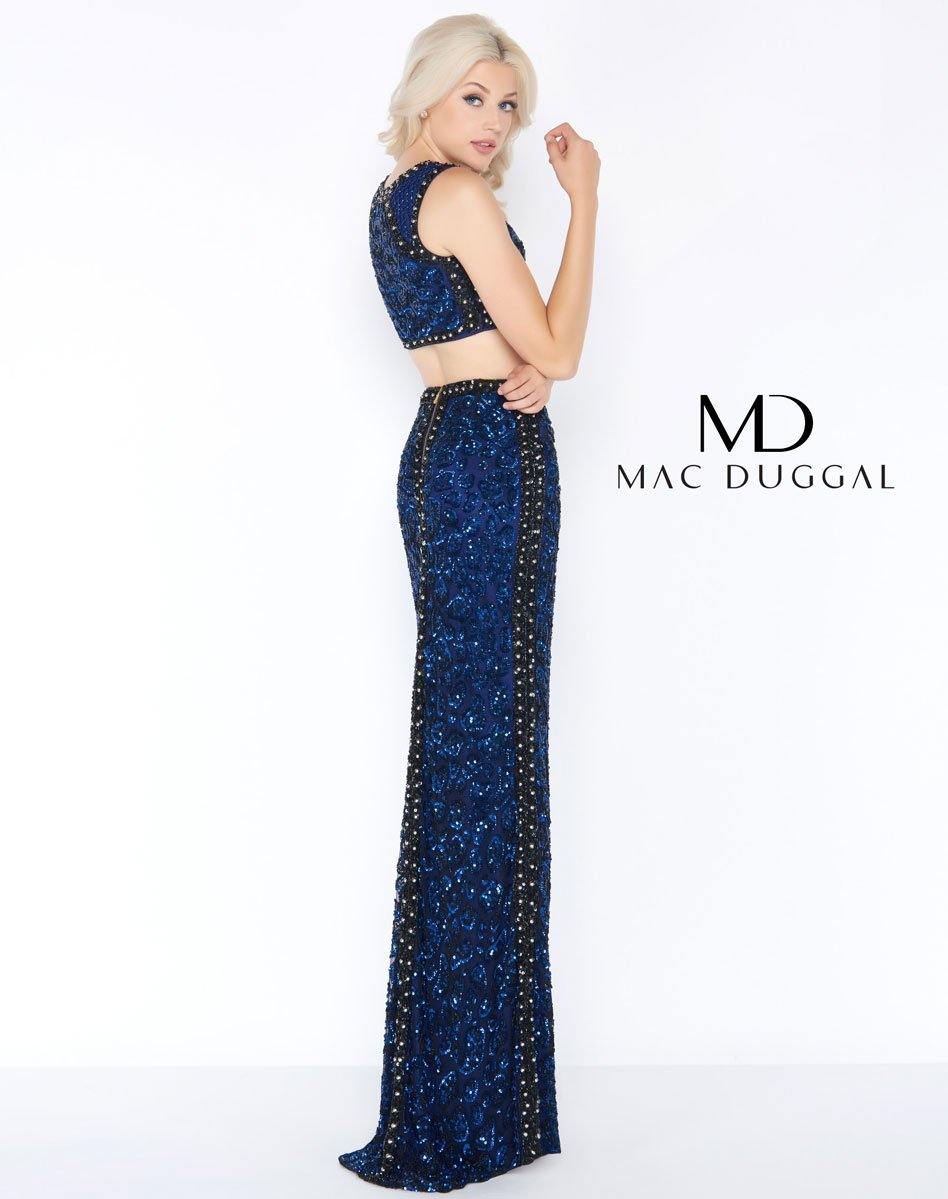 Mac Duggal Long Two Piece Prom Sheath Dress 4672A - The Dress Outlet