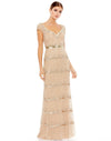 Mac Duggal Mother of the Bride Long Gown Nude