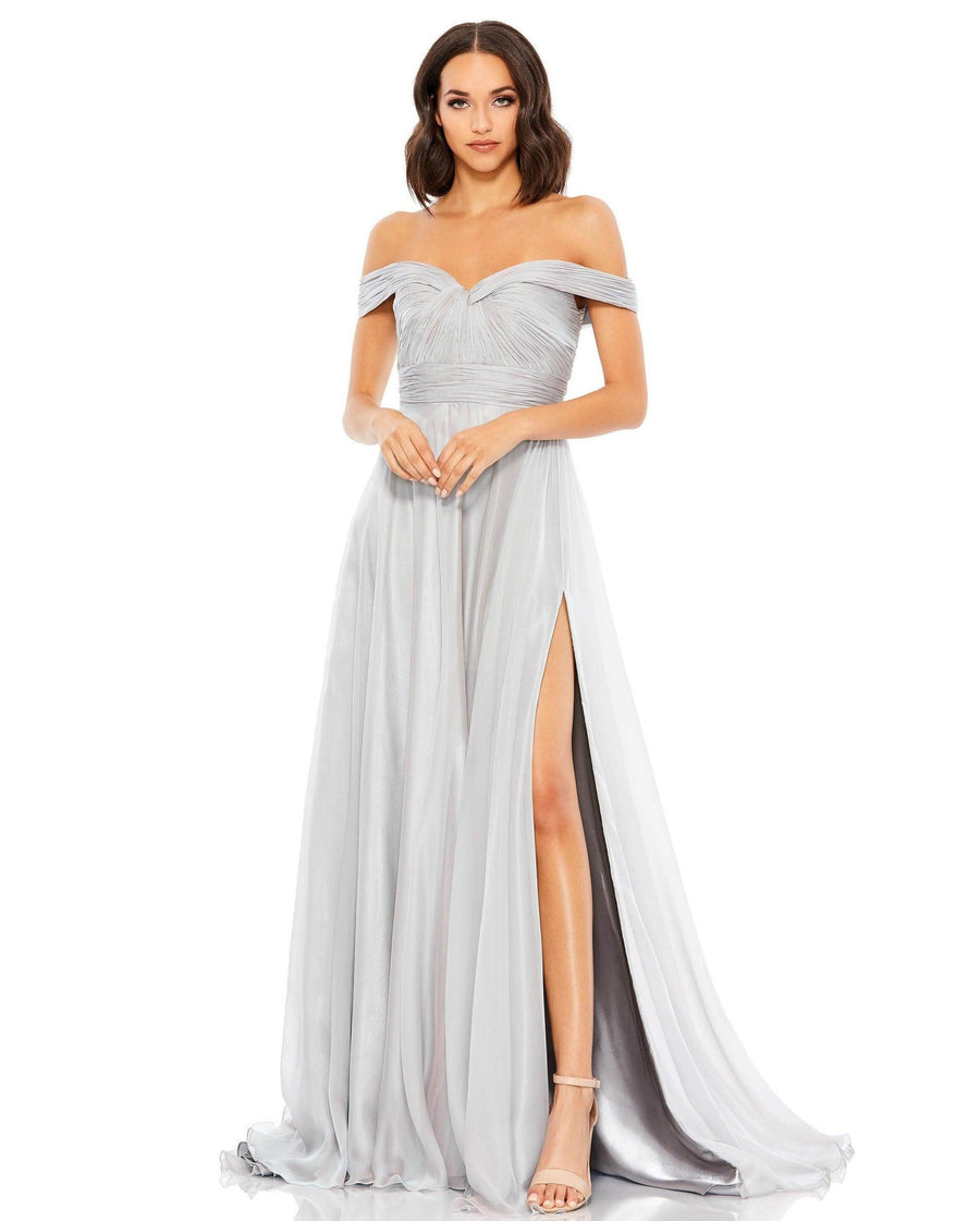 Mac Duggal Off Shoulder Long Formal Dress 67485 - The Dress Outlet