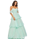 Mac Duggal Off Shoulder Ruffle Dress 49245 - The Dress Outlet