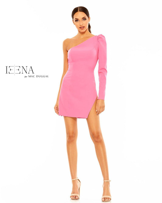 Mac Duggal One Sleeve Fitted Cocktail Dress 26422 - The Dress Outlet