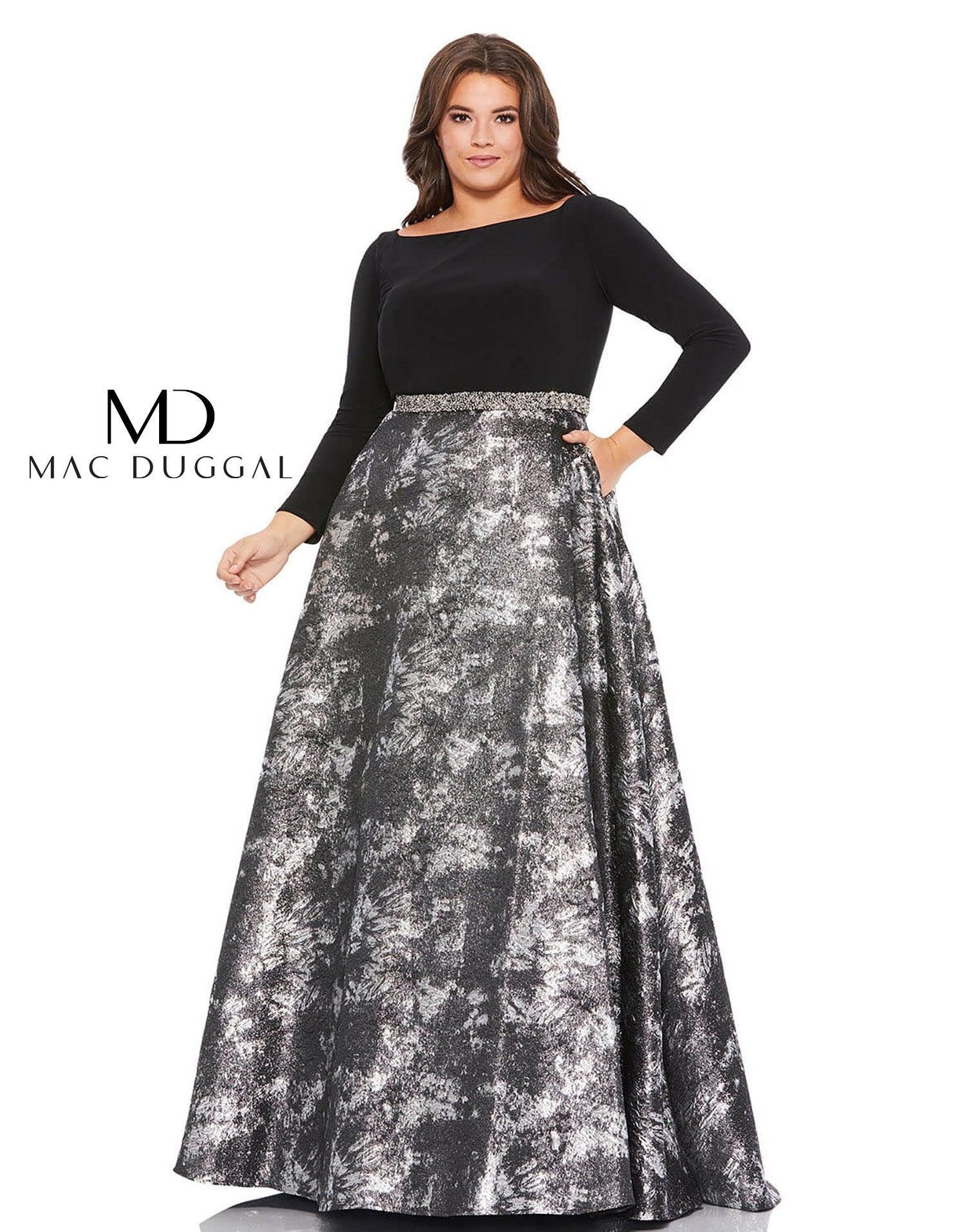 Mac Duggal Plus Size Long Formal Dress 67741 Sale - The Dress Outlet